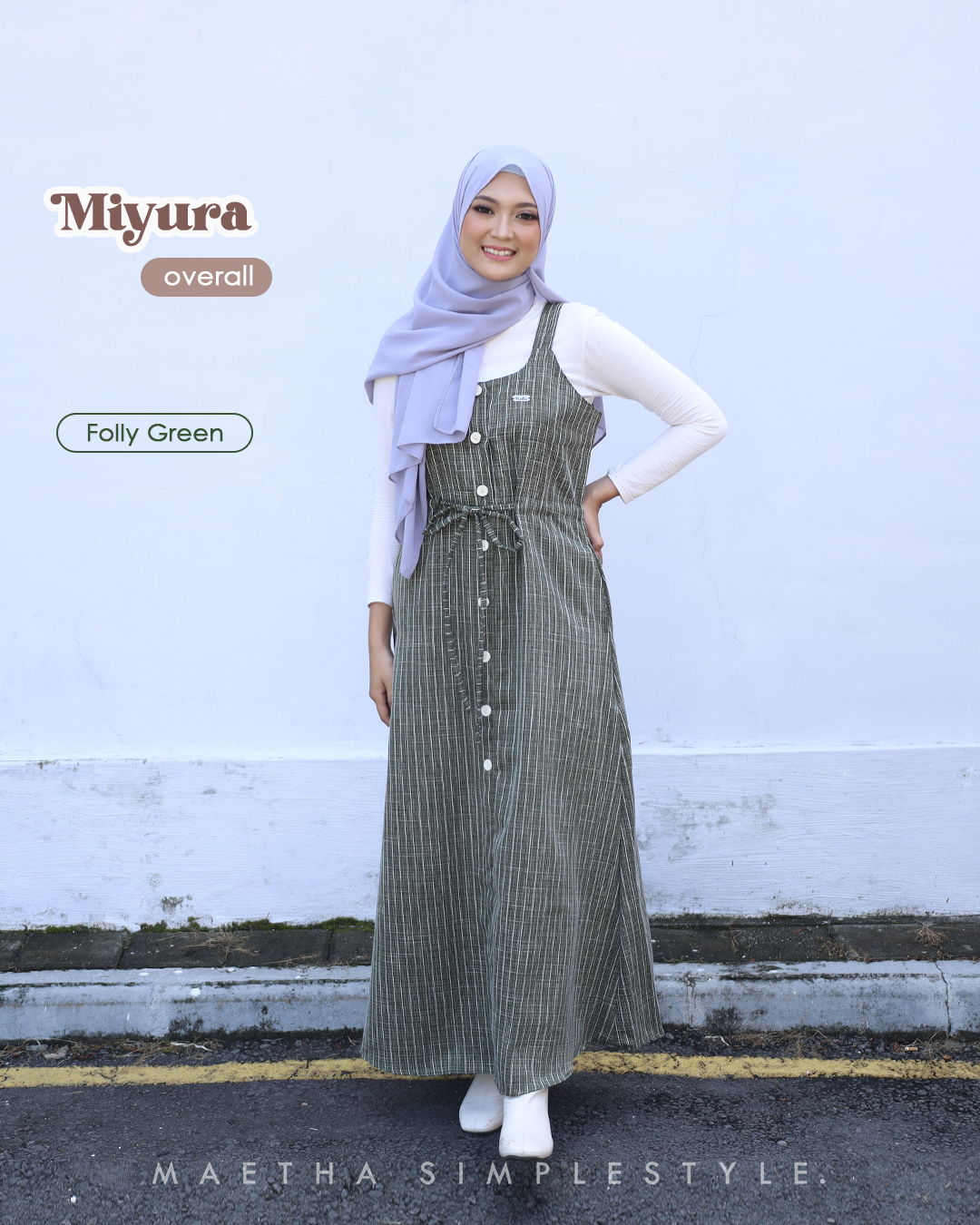 Miyura Overall Folly Green