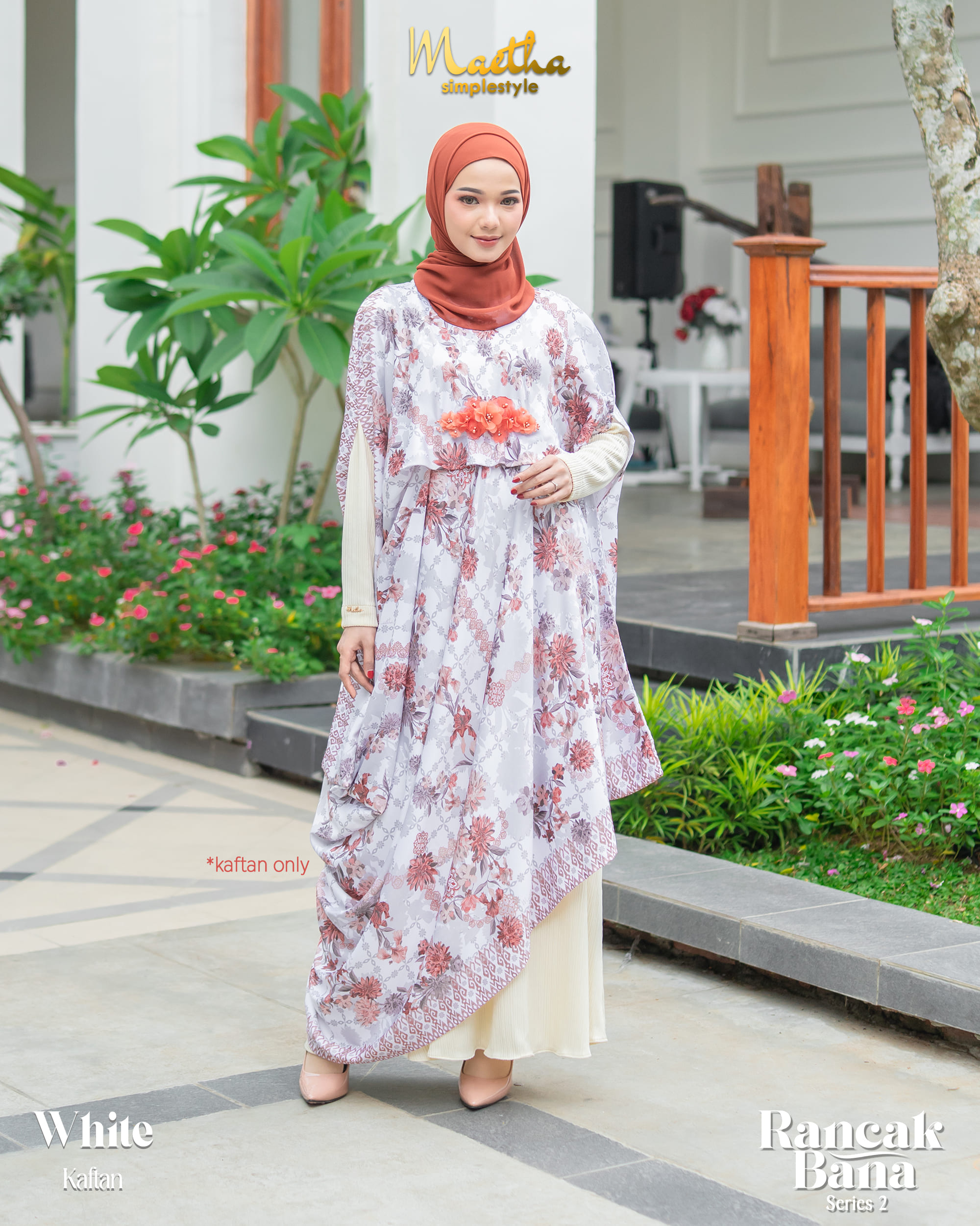 Rancak Bana Kaftan White