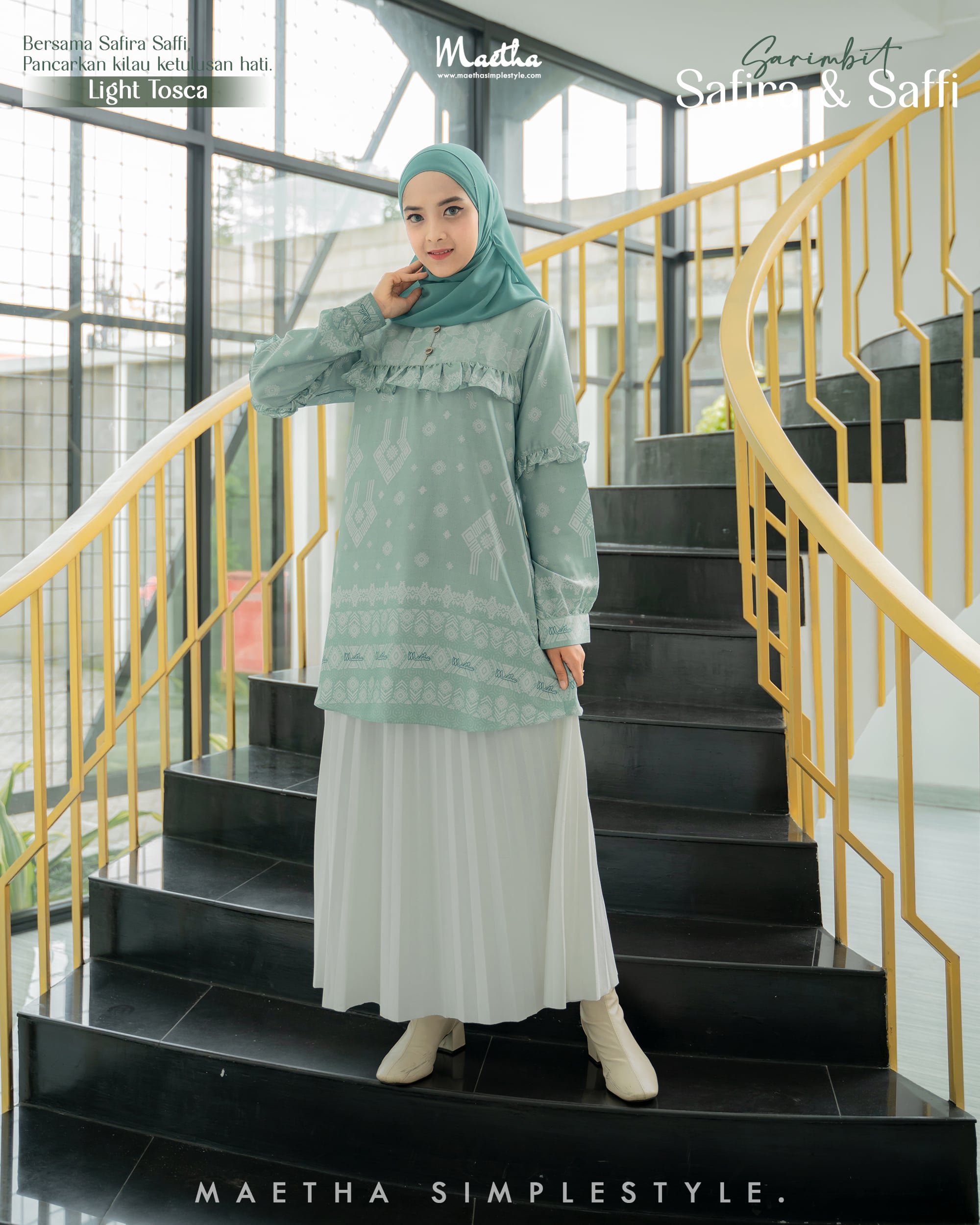 Safira Tunik Light Tosca