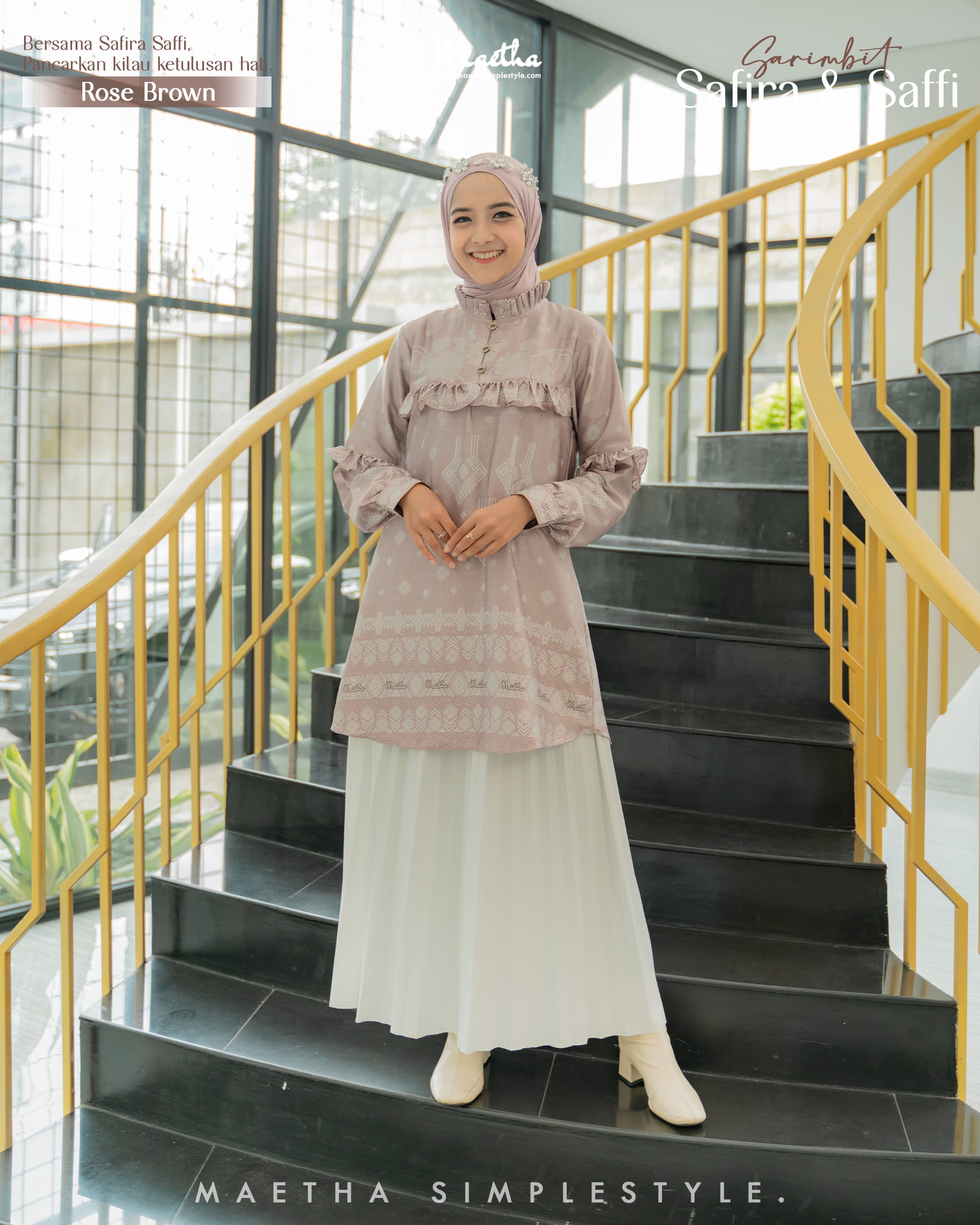 Safira Tunik Rose Brown