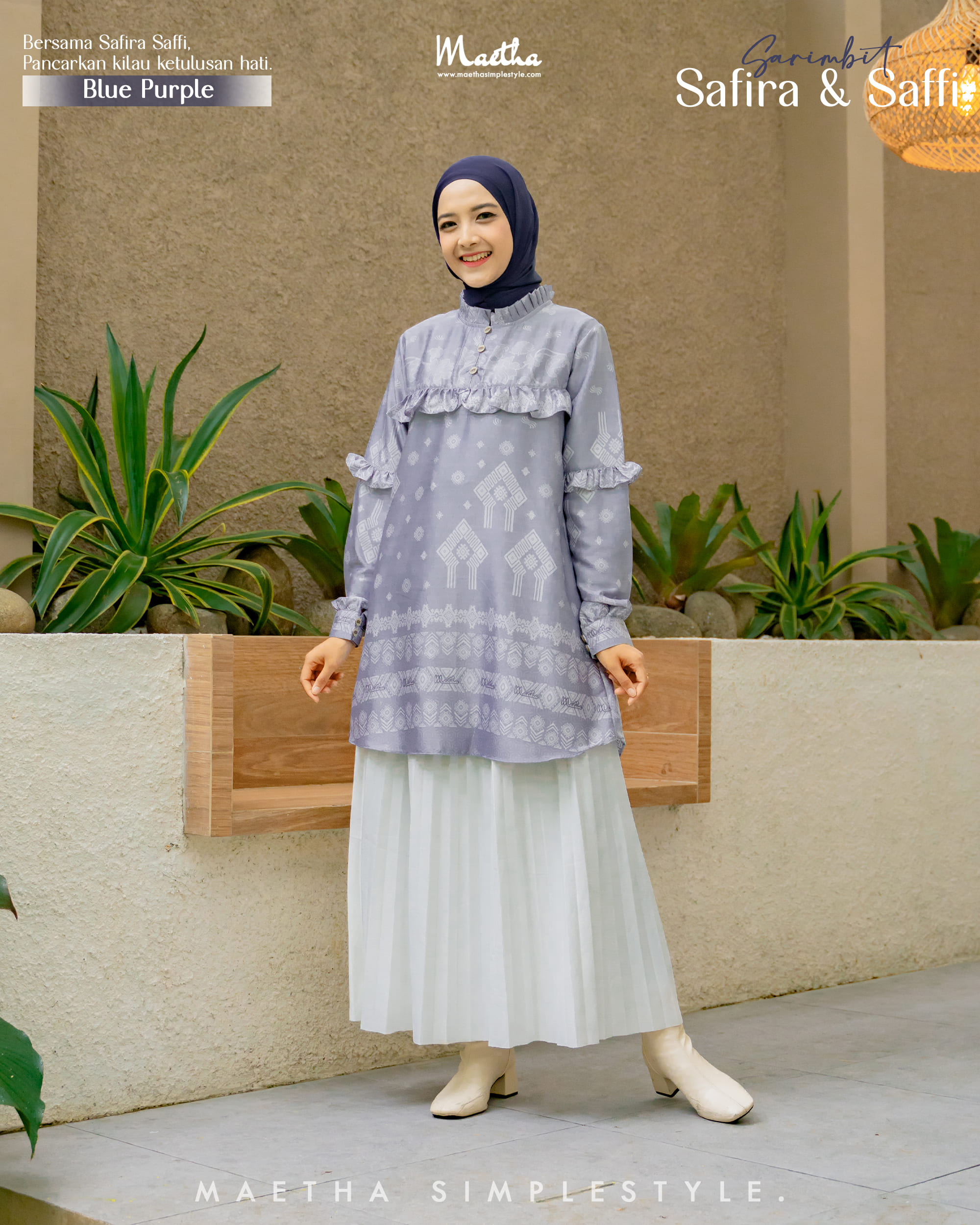 Safira Tunik Blue Purple